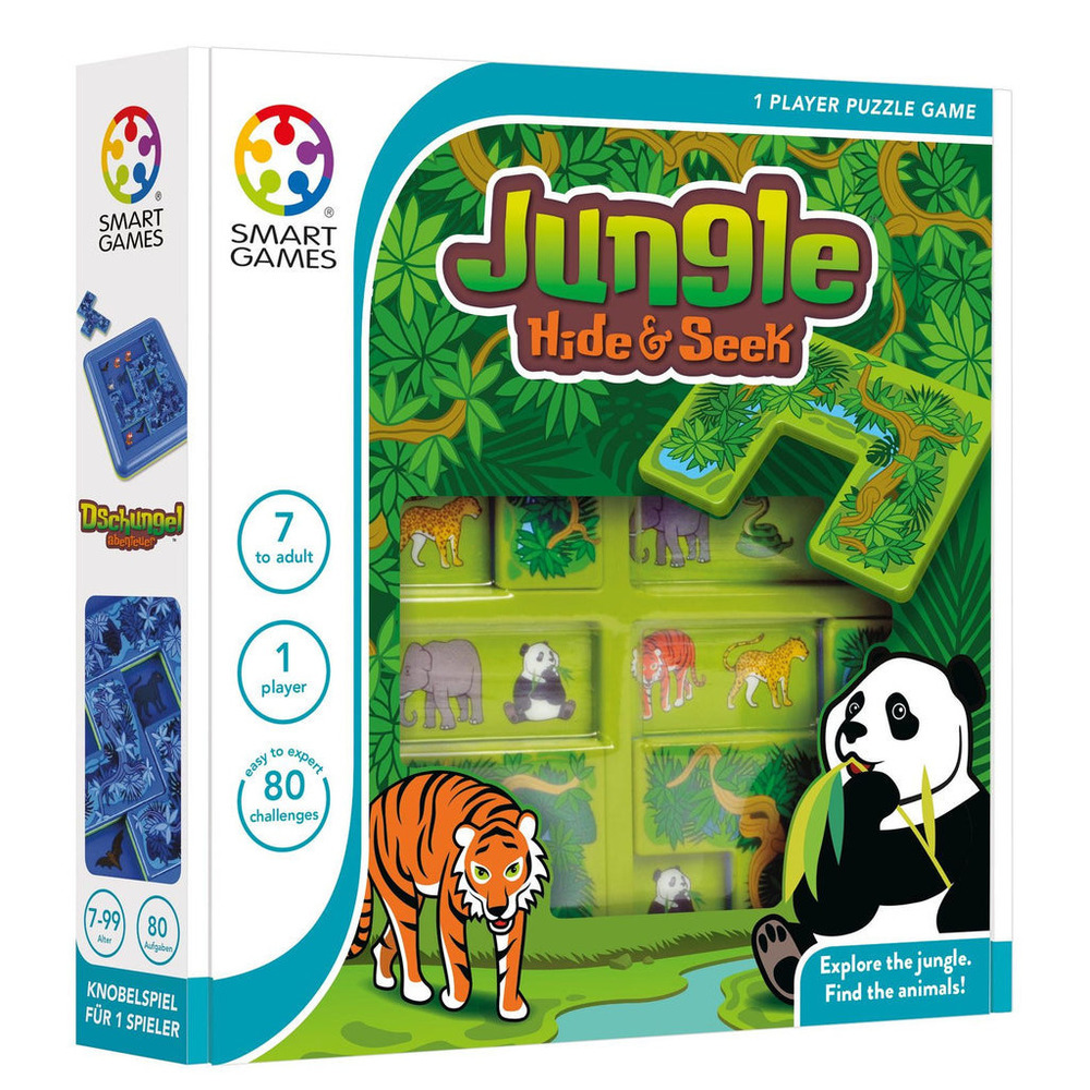 New in Box-Smart Games Hide & Seek Jungle-Multilingual